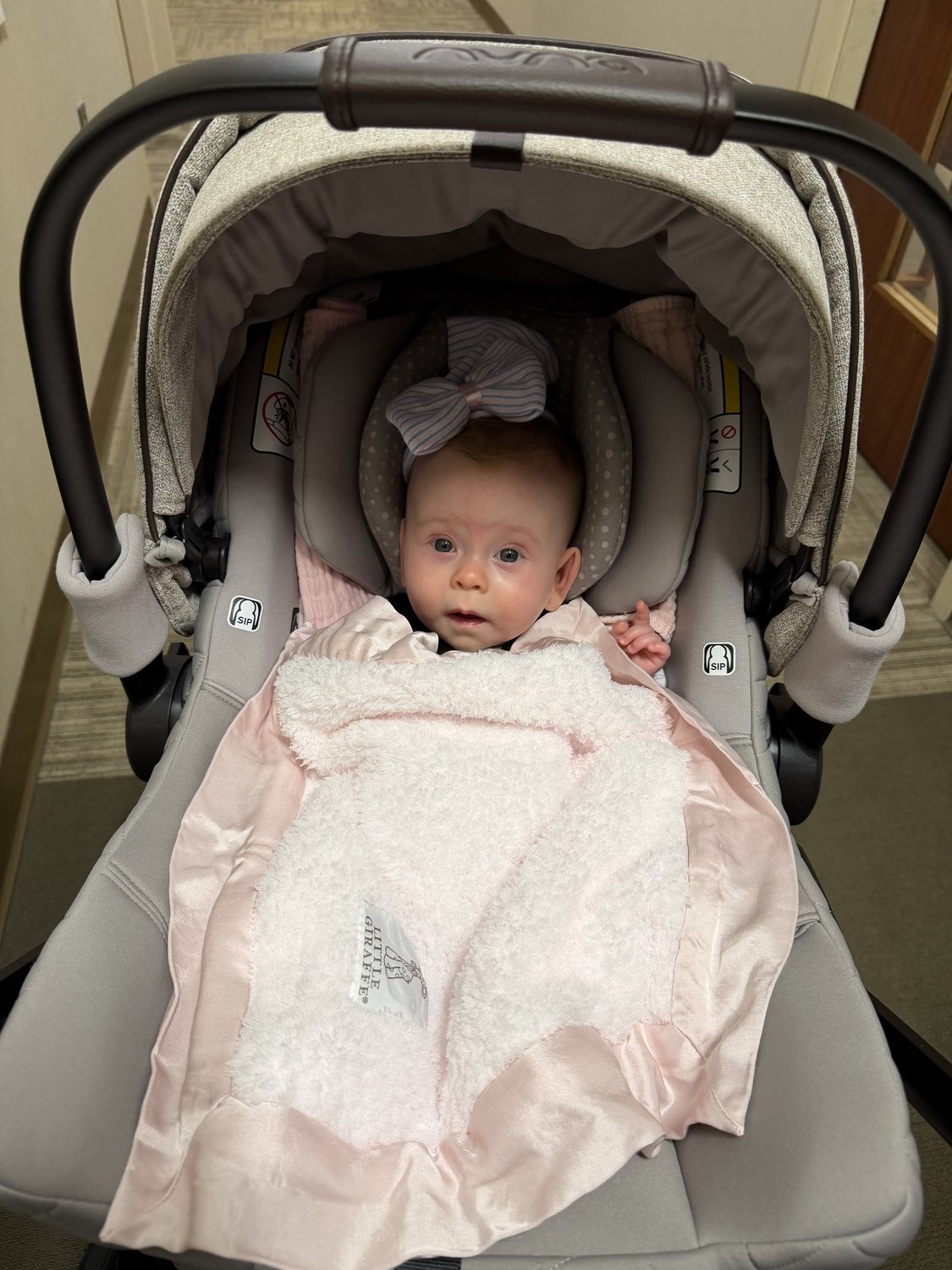 Chloe bundled up