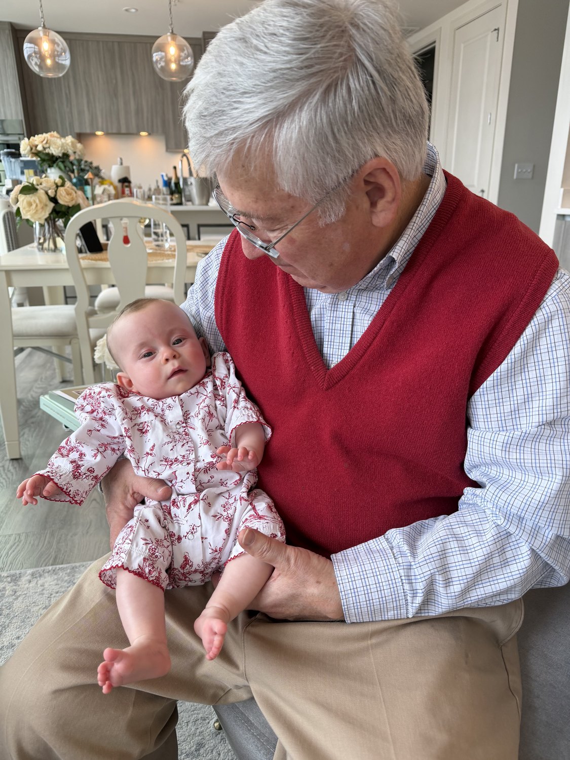 Grandpa holding Chloe